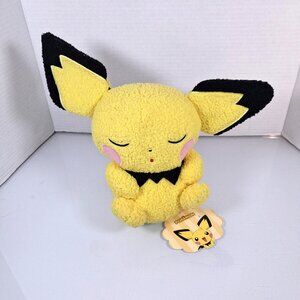 Pokémon Sleeping Pichu Soft 11” in Plush Third Round Nintendo With Tag